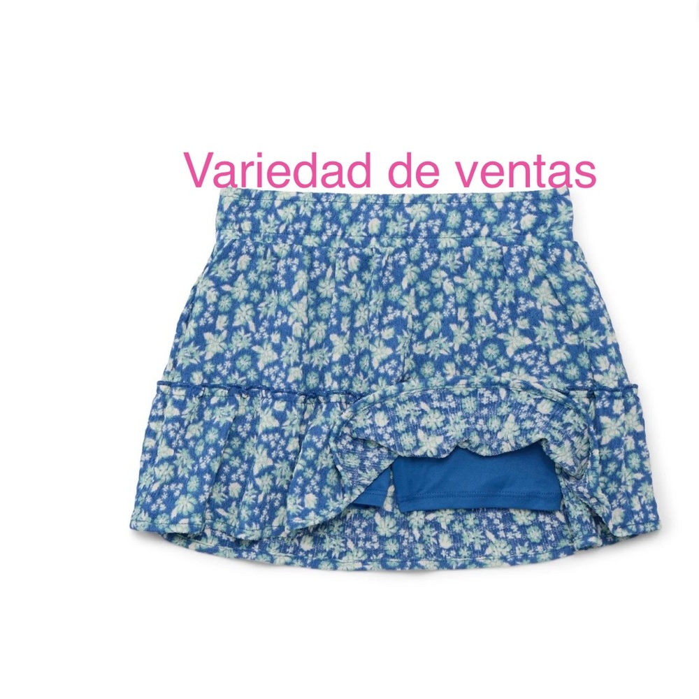 Floral Blue Skirt